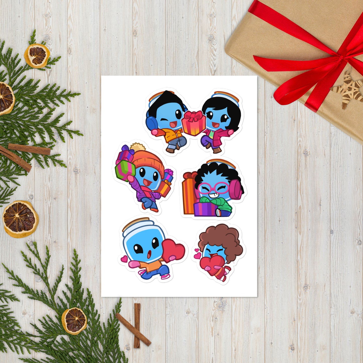 Boddle Festive Sticker Sheet